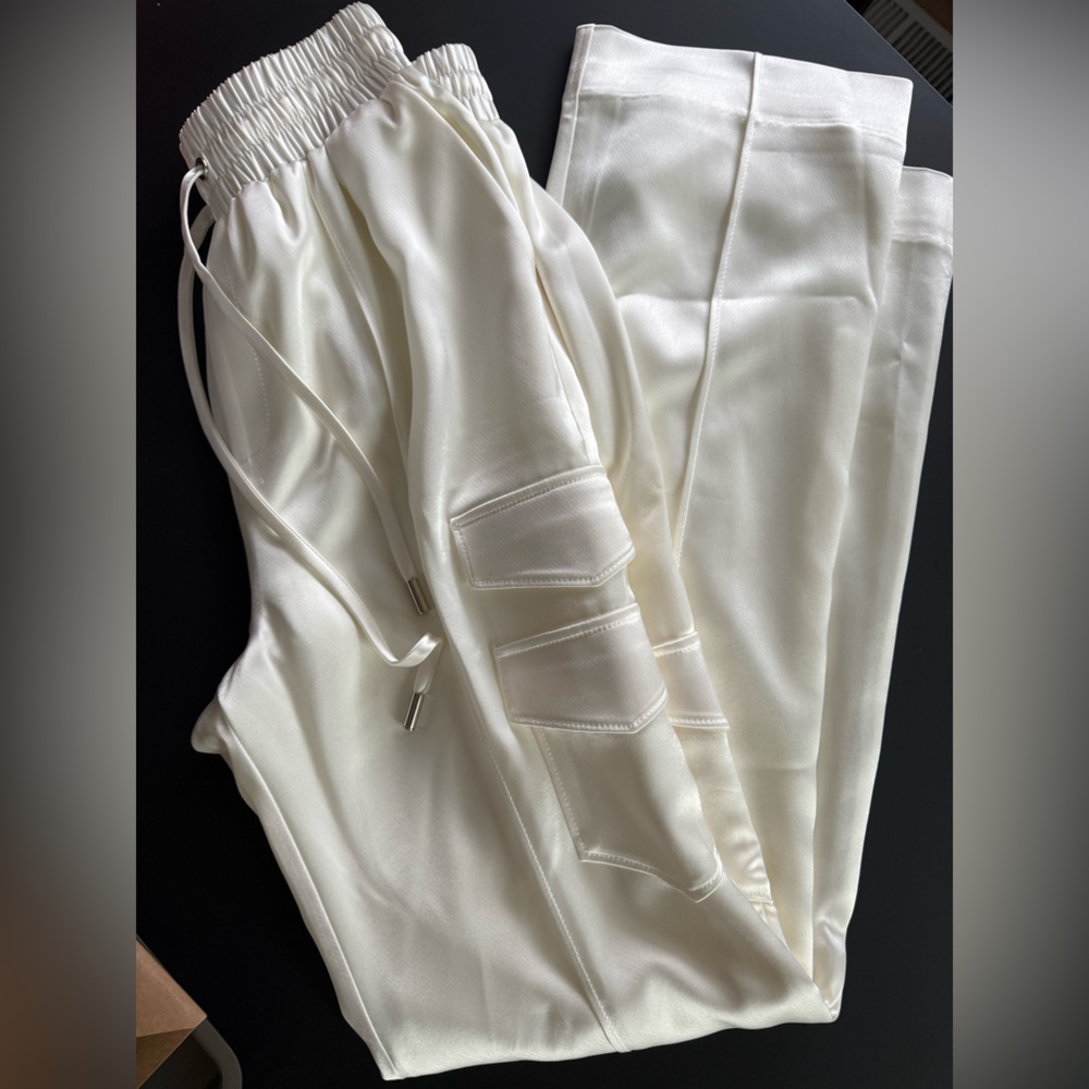 NWT$395 Cinq a Sept Sarie Cargo Pocket Track Pants Sz XS